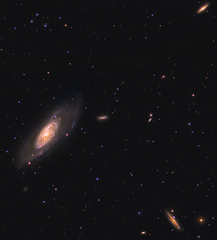 M106 with bonus galaxies (reprocessed)