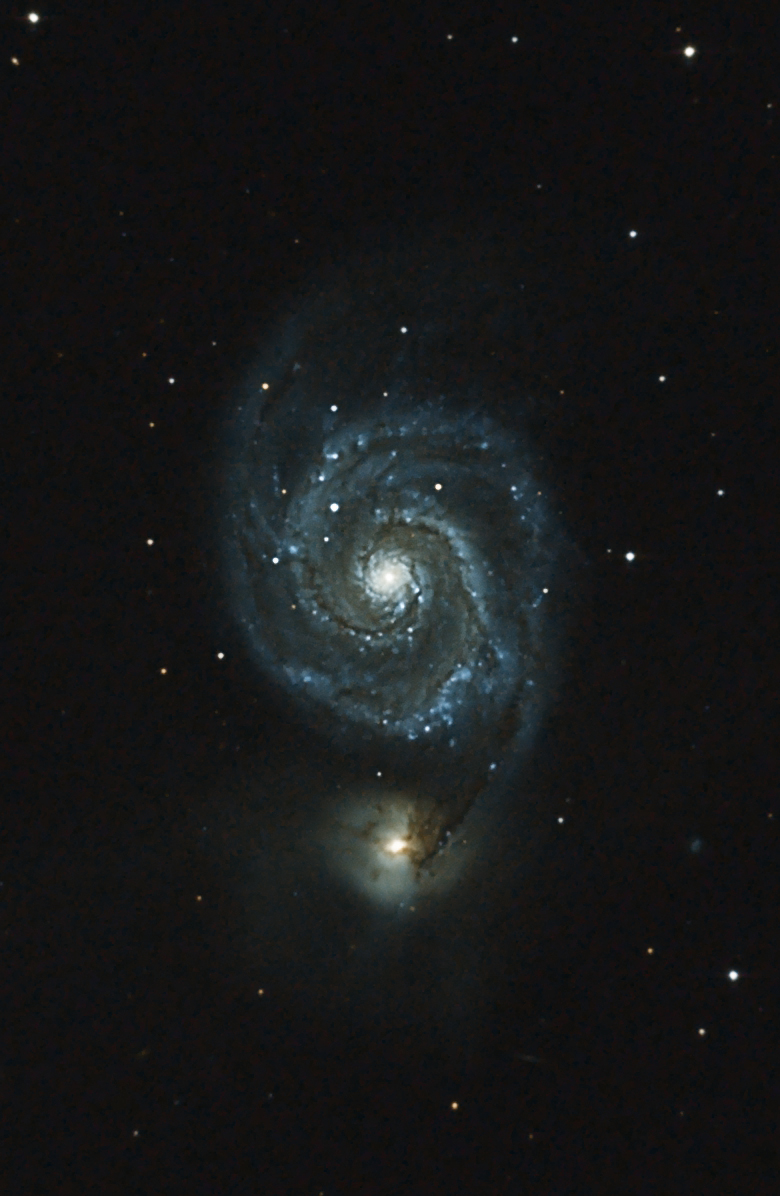My first galaxy (M51) and nebula (M97) images - Getting Started With ...