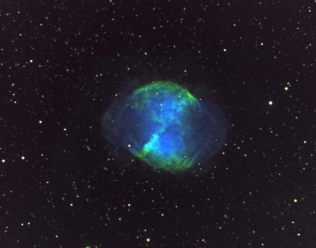 M27 - Dumbbell Nebula - Hubble Palette - Member's Album - Stargazers Lounge