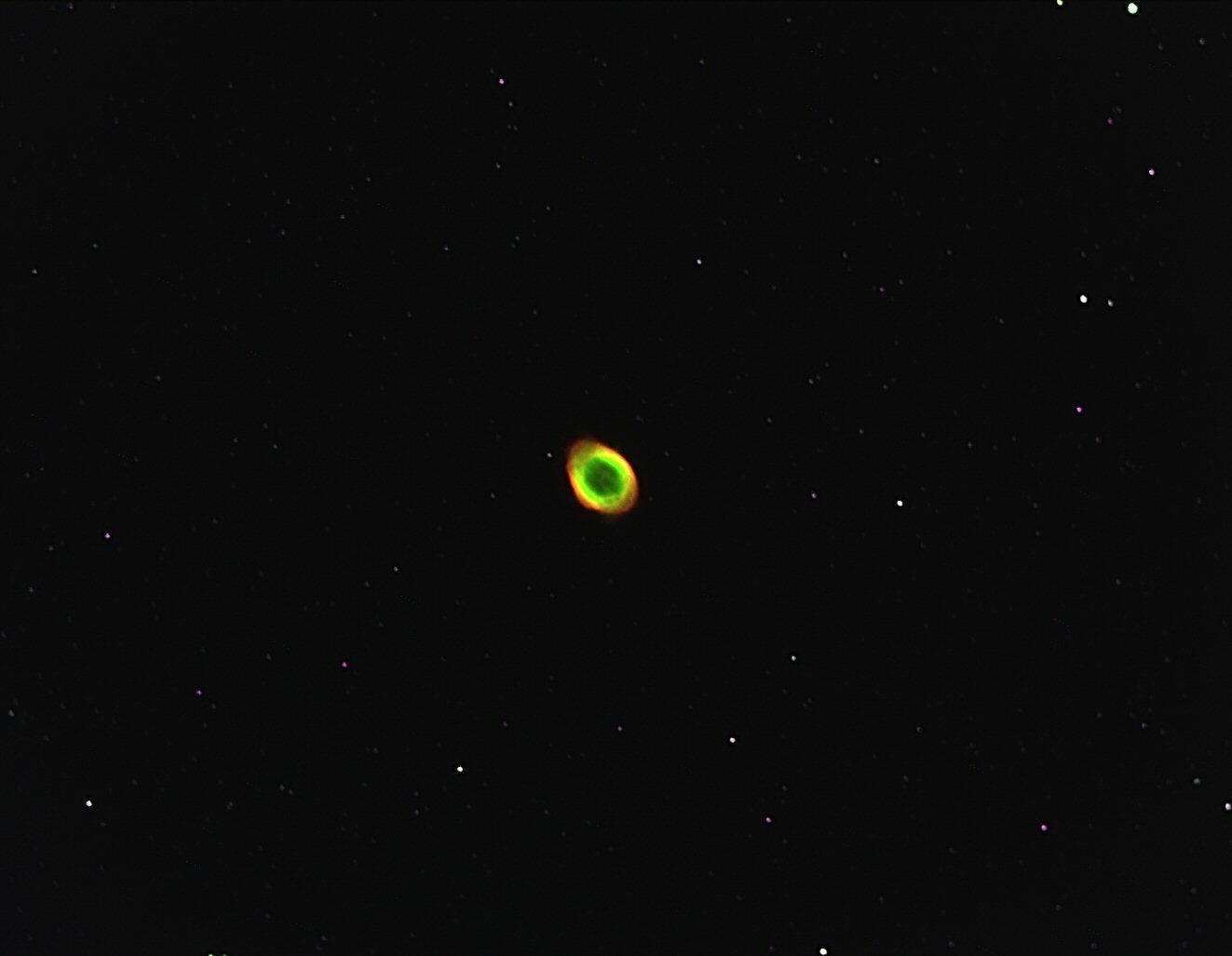 M57 - Ring Nebula (Narrowband CFHT Palette)