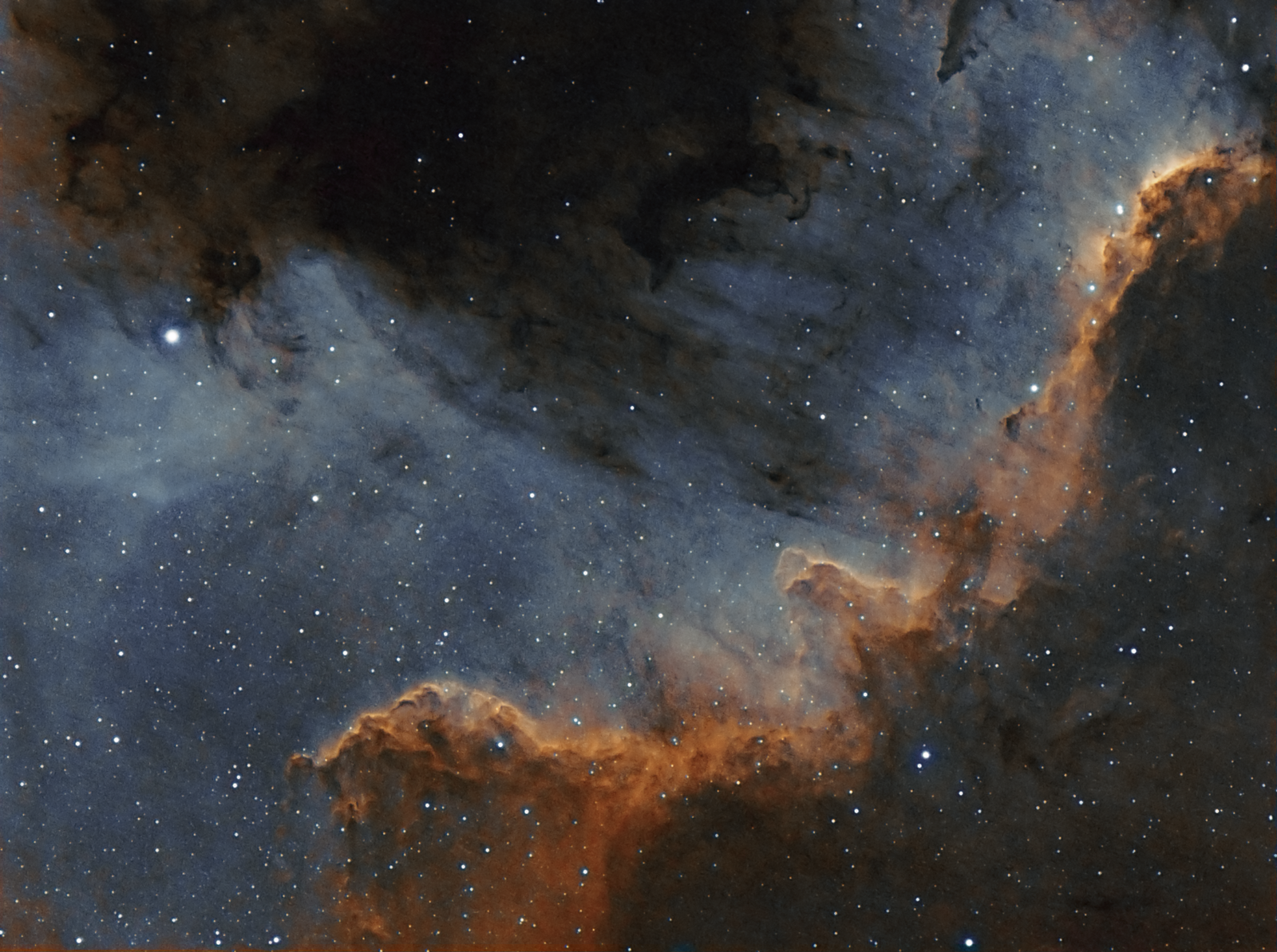 Bi-colour NGC7000 Wall