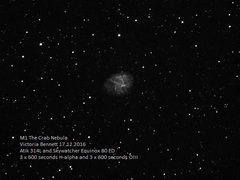 M1 The Crab Nebula 17-12-2016