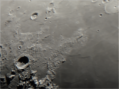 Craters Eudoxus, Burg, Posidonius (part) and the Mare Serenitatis