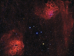 IC405 & IC410 Flaming Star Nebula and the Tadpoles v2.5 HaRGB