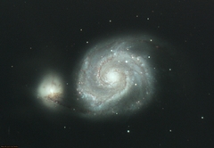 M51 over several nights over February and March 2017.
