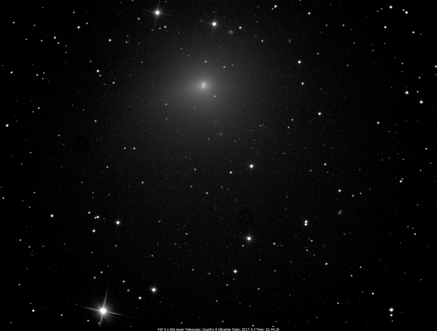 Comet 41P, stacked 5 x 1m