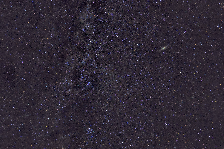 Milky Way Andromeda and Meteor bestsmall.png