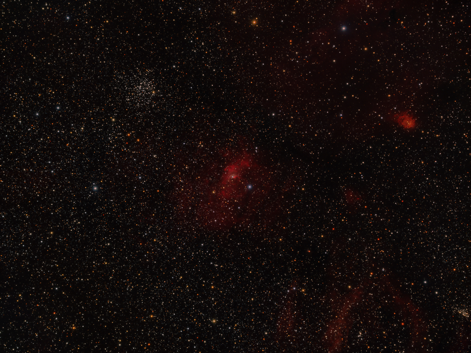 NGC7635 Bubble Nebula in HaRGB