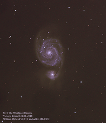 M51 The Whirlpool Galaxy 21.04.2018