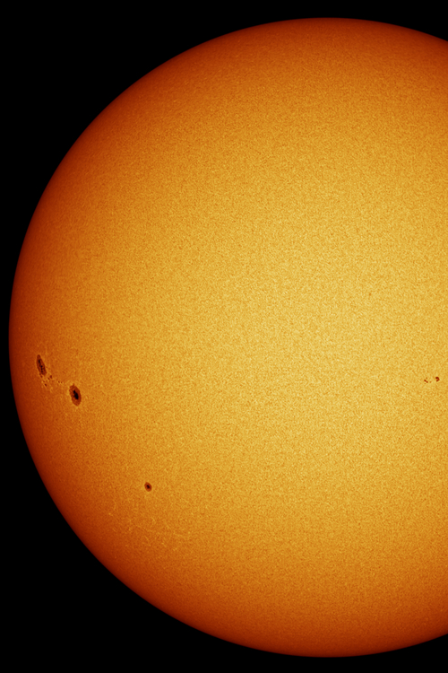 New sunspots on the surface of the Sun (AR 2674 - AR 2673) 31082017 1204.jpg