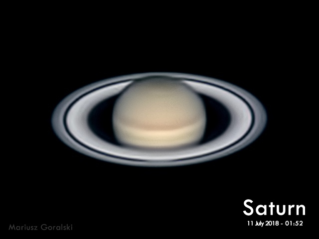 Farewell Saturn - 11 July 2018 0152AEST
