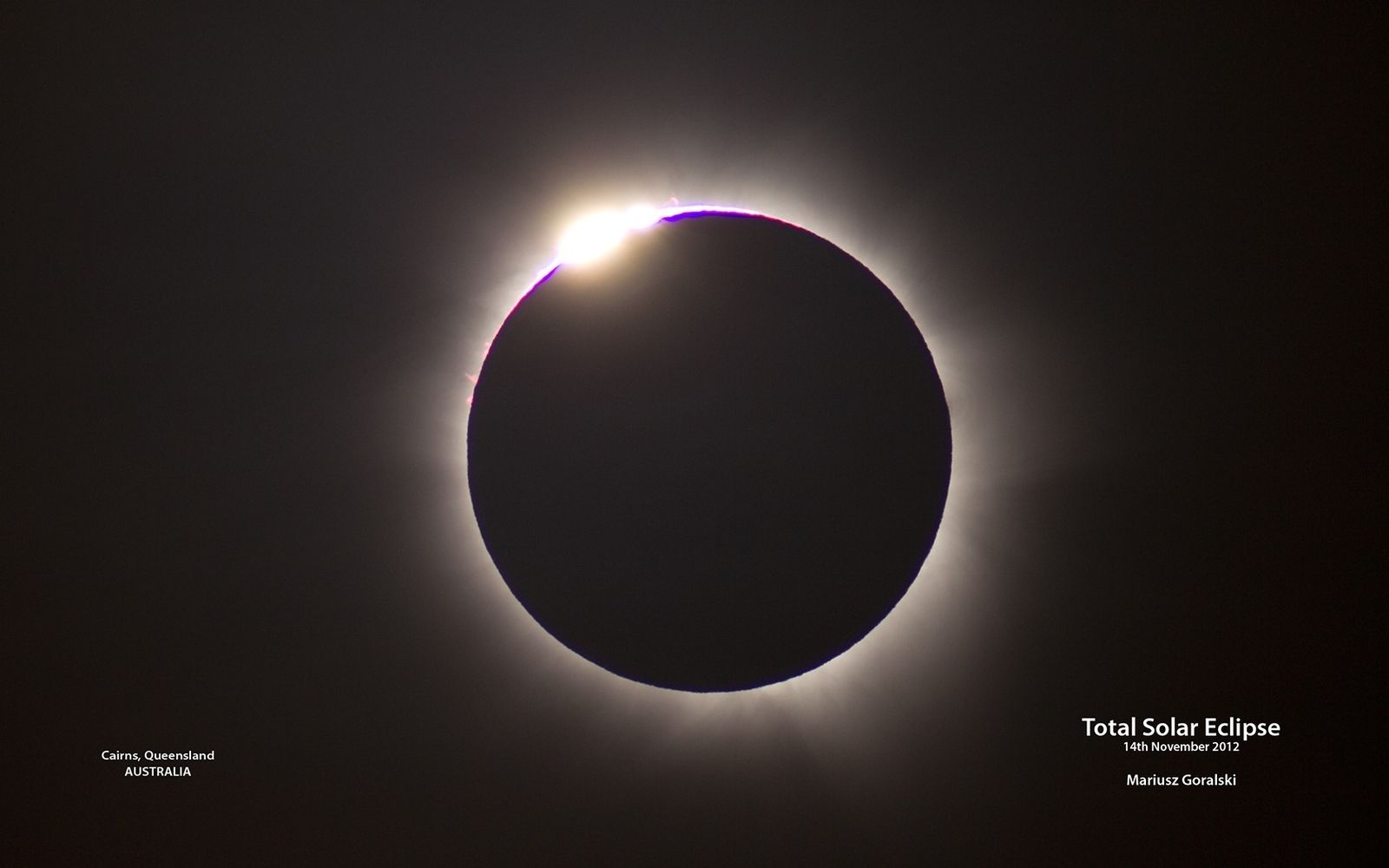 Diamond Ring eclipse - 14 Nov 2012