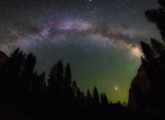 Milky Way Over Yosemite National Park