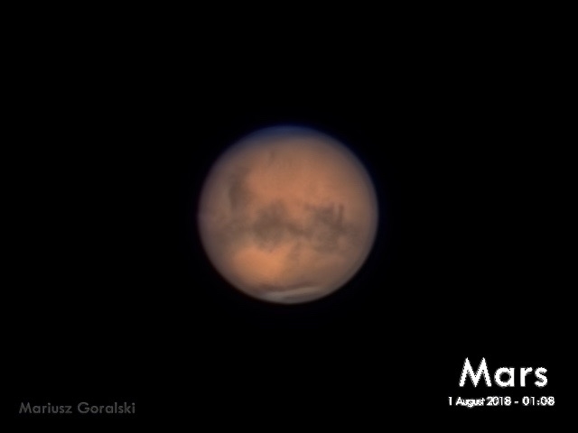 Mars Closest approach 2018 - 1 Aug 2018