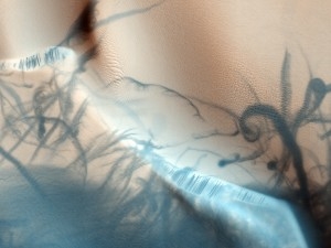 Strange traces on martian surface