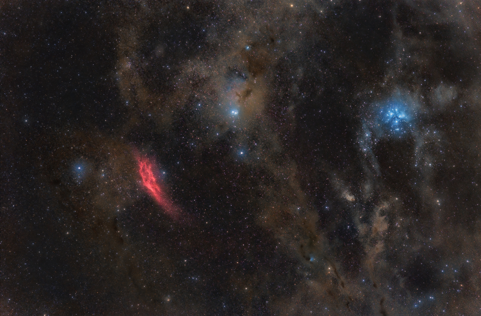 Widefield Pleiades - California Nebula
