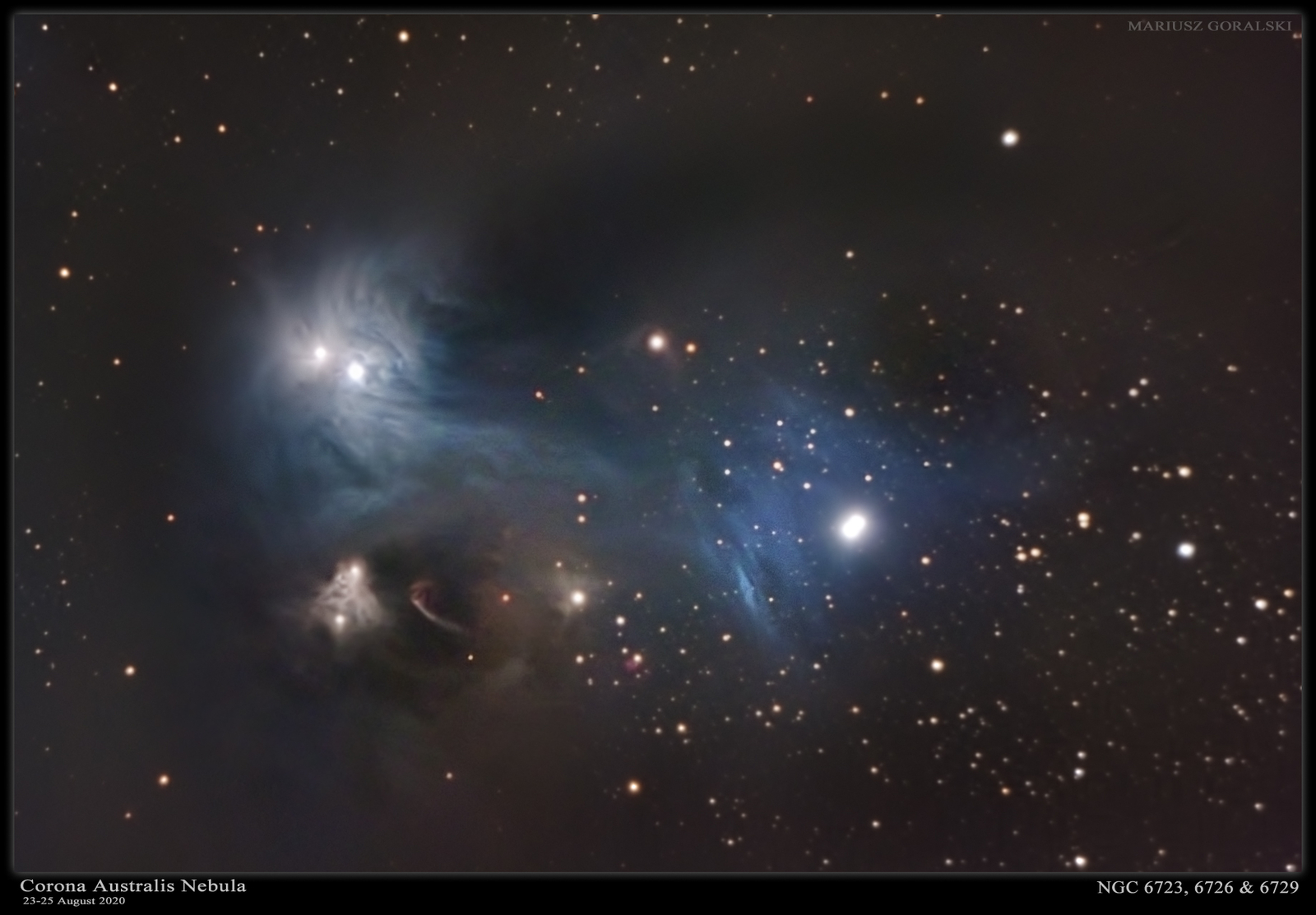 Corona Australis - NGC6726 RGB F10 23-25 Aug 2020