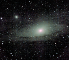 Andromeda Galaxy - M31. Almost 15min @ ISO100 with 150mm F5. Skywatcher 150p and Nikon D3200 at prime focus