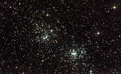 NGC869 Open cluster in Perseus. 1min 30s @ ISO800, 150mm F5. Skywatcher 150P and Nikon D3200