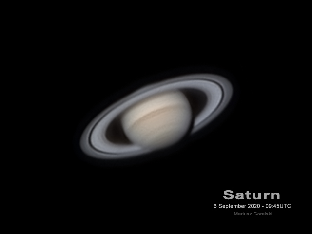 Saturn 6Sep2020 @ 0945UTC