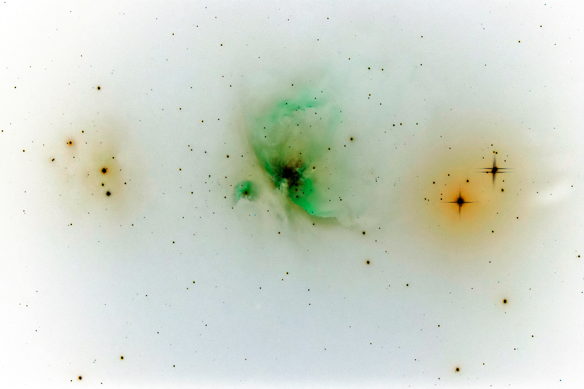 Negative image of M42