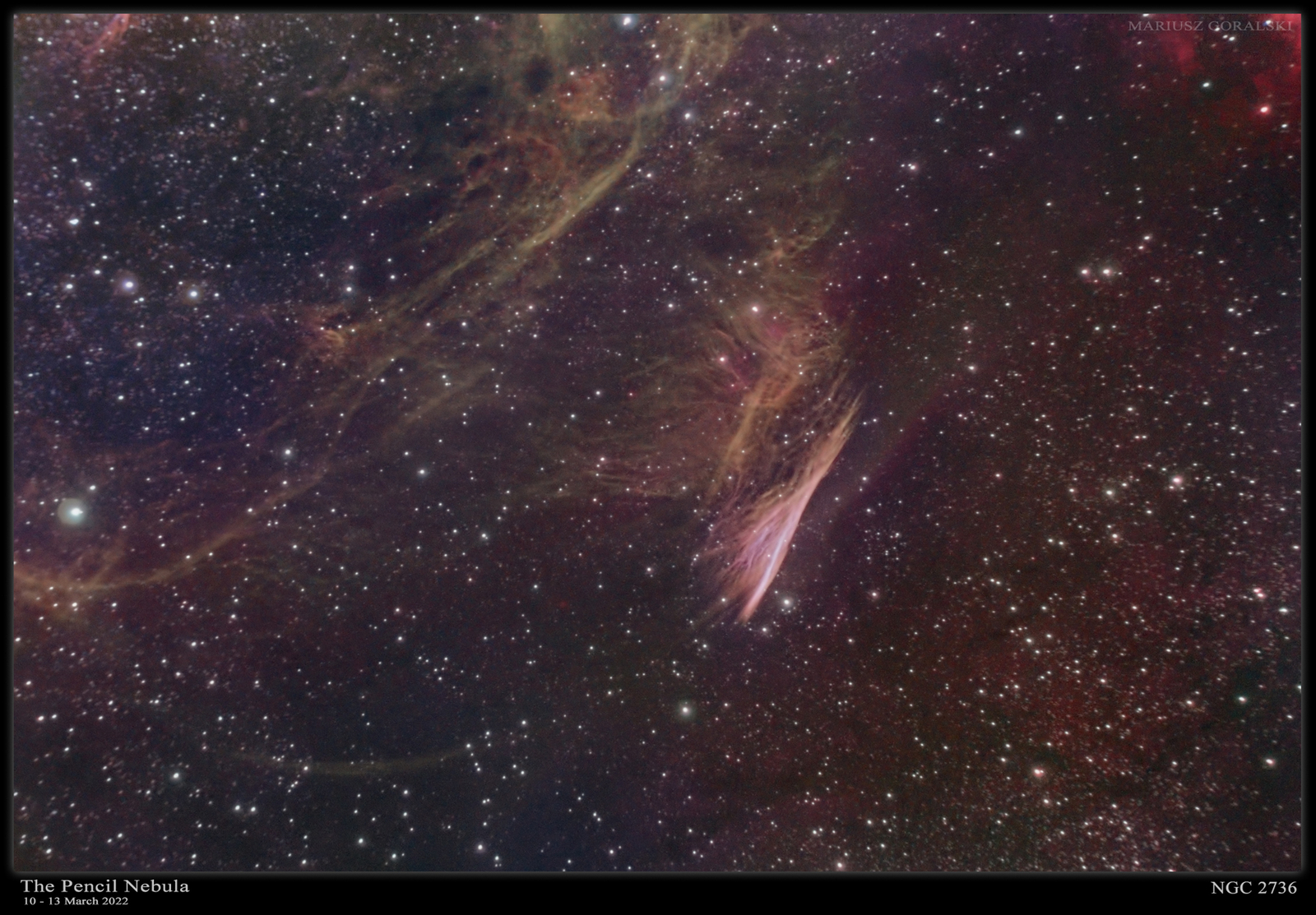 Pencil Nebula (NGC2736) - 13 March 2022