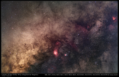 The Sagittarius region in the Milky Way - HaLRGB