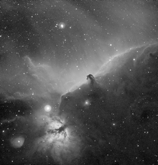 Horsehead and Flame in H-alpha