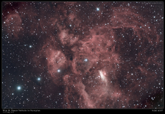 NGC6357 Pseudo Natural Color with Narrowband - May 2023